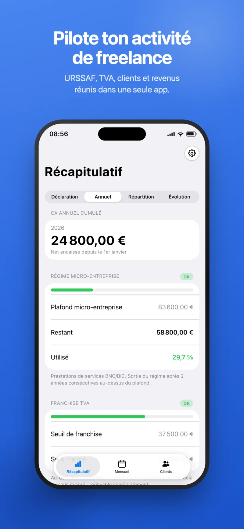 Récapitulatif annuel