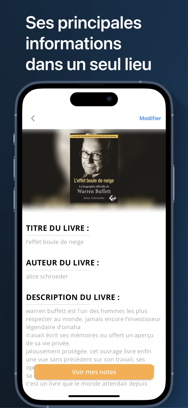 Fiche détaillée d'un livre