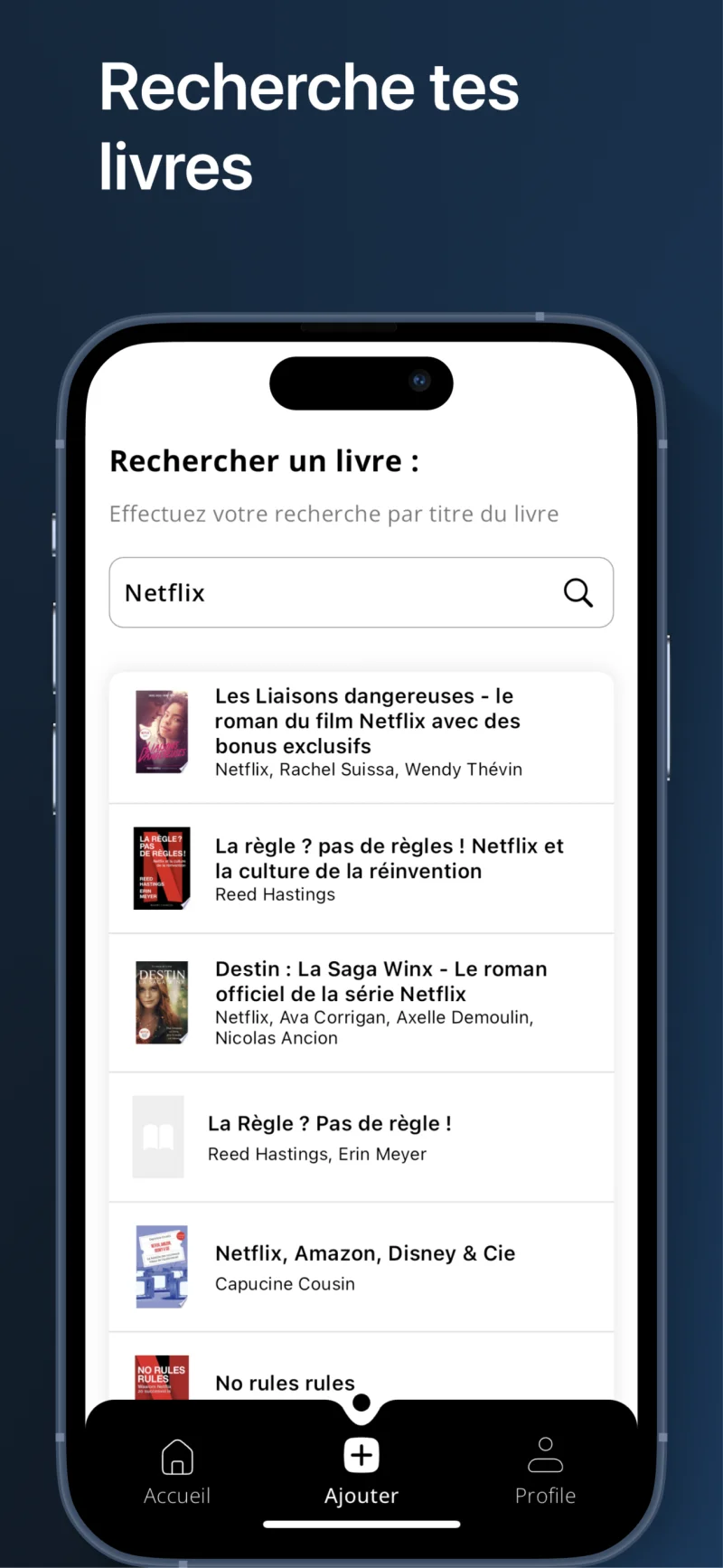 Recherche dans la bibliothèque